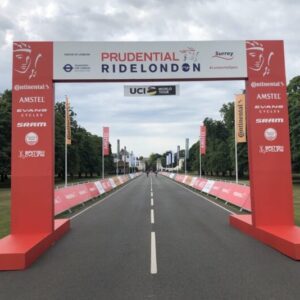 2D Gantry at Prudential Ride London finish line