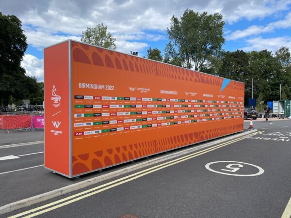 Extra-large super-graphics used for Birmingham 2022