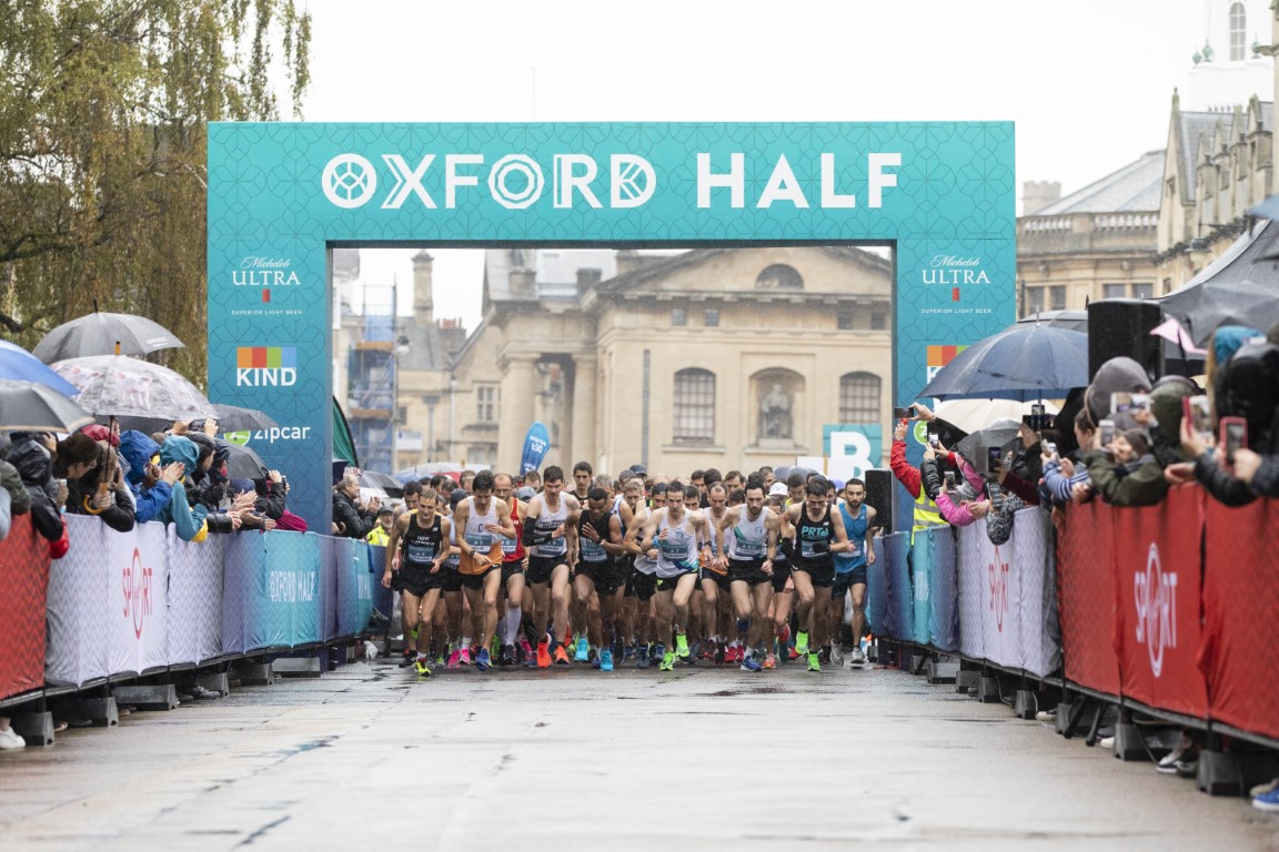 Oxford half, mass participation, gantry, event branding