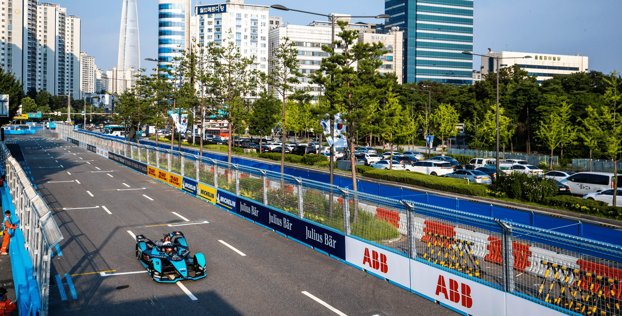 Formula E race track in Seoul