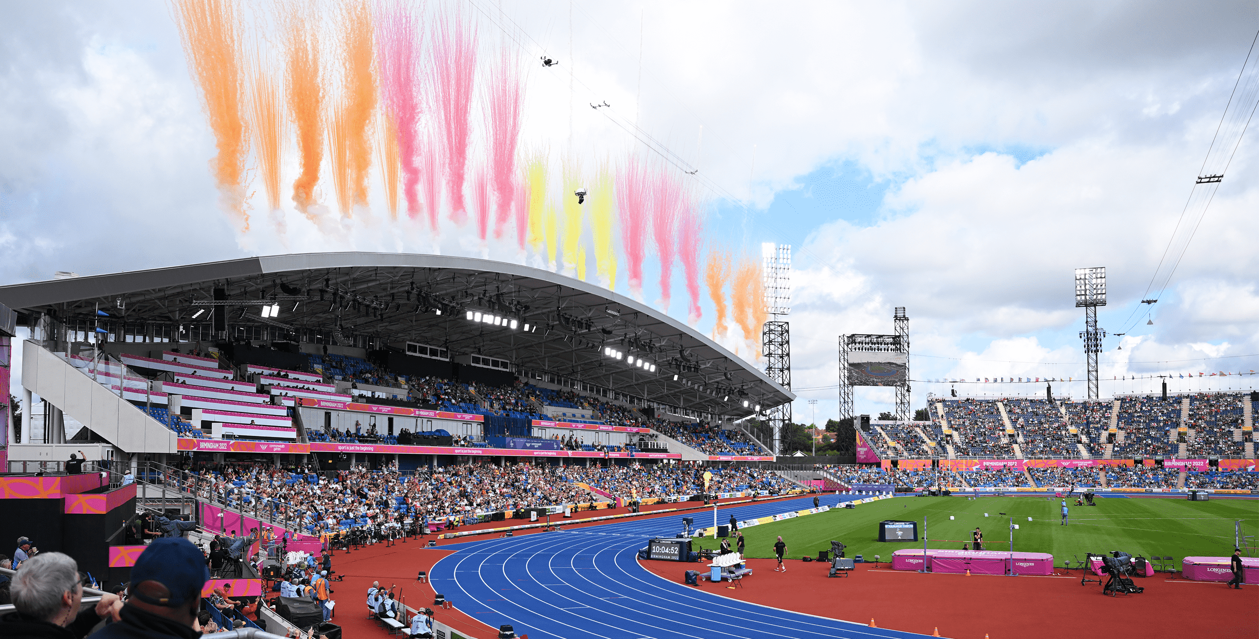 Birmingham 2022 Commonwealth Games, athletics field, fireworks