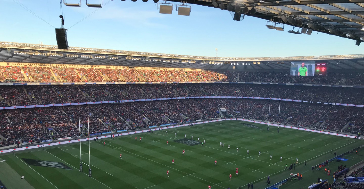 Twickenham Stadium, rugby match
